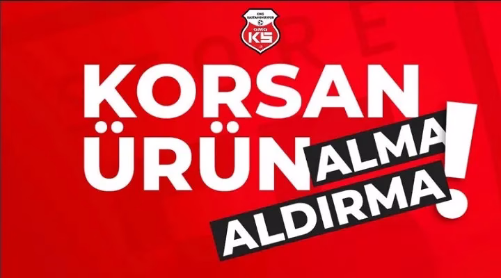 GMG Kastamonuspor’dan Korsan Ürün Uyarısı