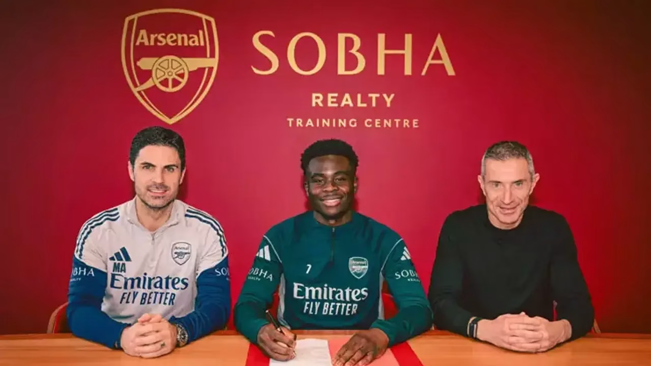 Arsenal Bukayo Saka ile 5 yıllık yeni sözleşme imzaladı