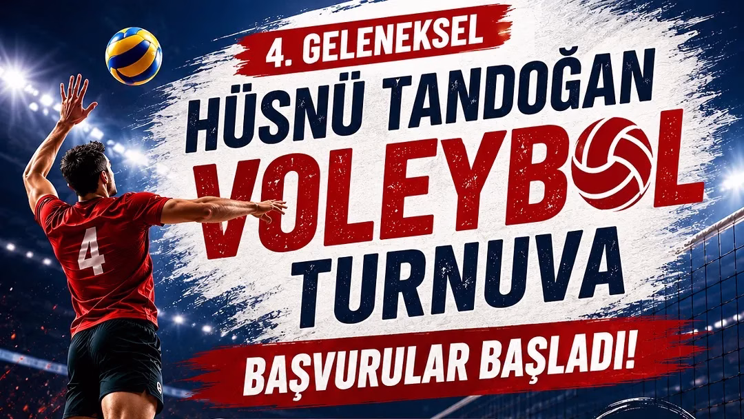 Hüsnü Tandoğan Voleybol Turnuvası başvuruları başladı
