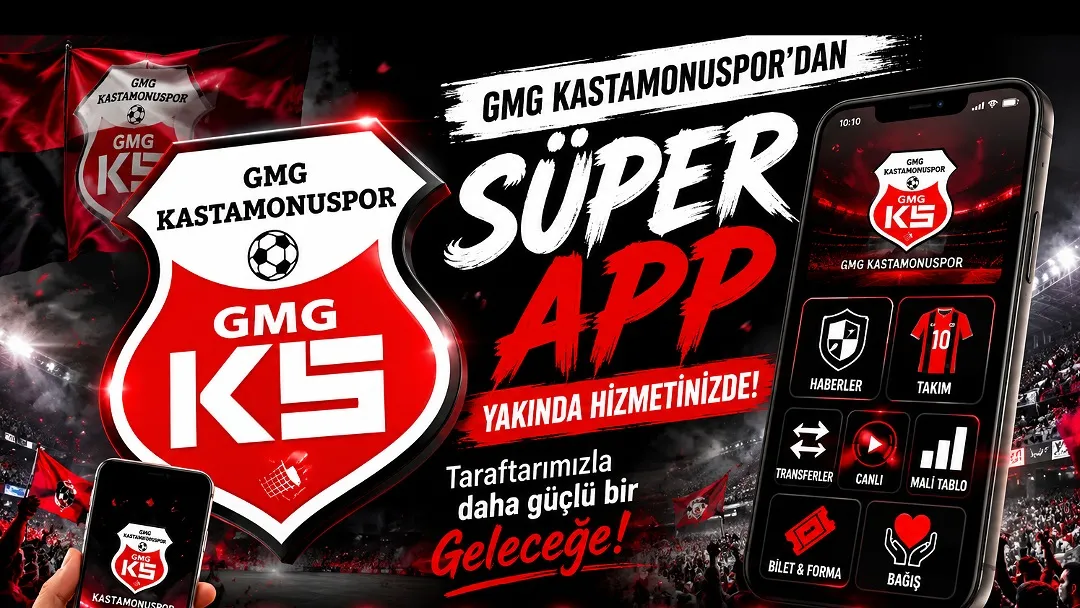 GMG Kastamonuspor’dan Taraftara Dijital Hamle: “Süper App” Yakında Hizmette