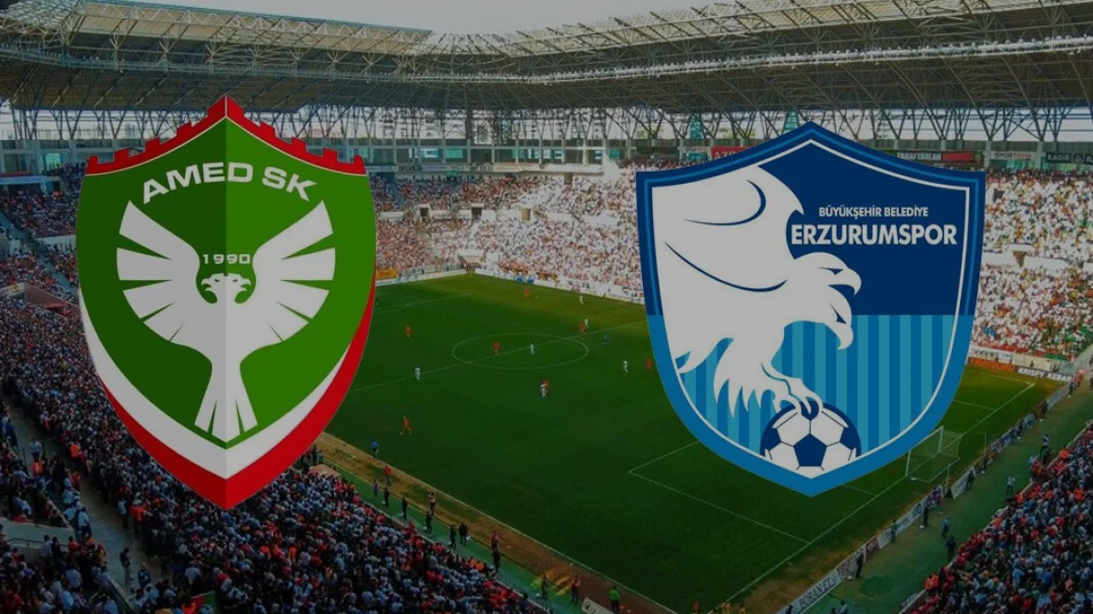 Amedspor-Erzurumspor karşılaşmasında protokol hareketliliği