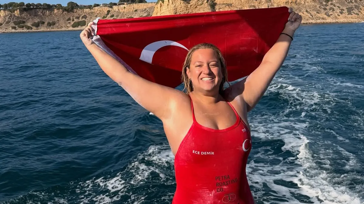 Cideli Ece Demir’den Tarihi Başarı! Catalina Channel’ı geçti