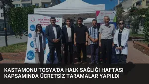 Tosya’da Halk Sağlığı Haftası Kapsamında Ücretsiz Taramalar Yapıldı