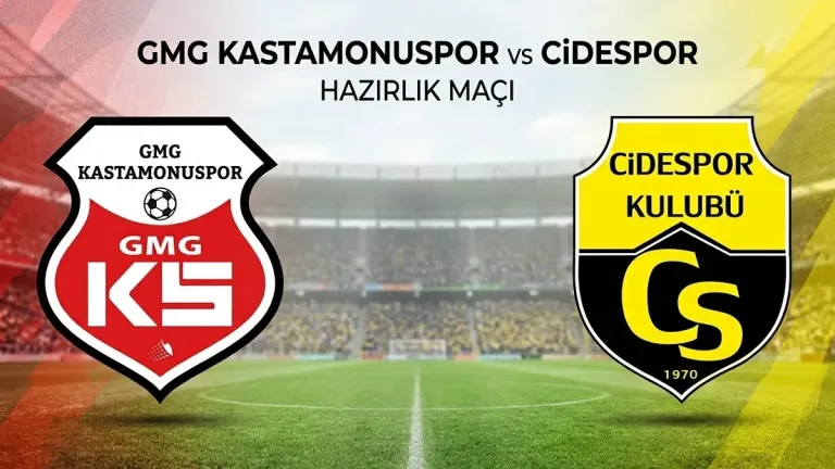 GMG Kastamonuspor ile Cidespor hazırlık maçında karşılaşacak
