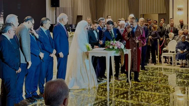 Bakan İbrahim Yumaklı’nın kızının düğününde siyaset dünyası buluştu