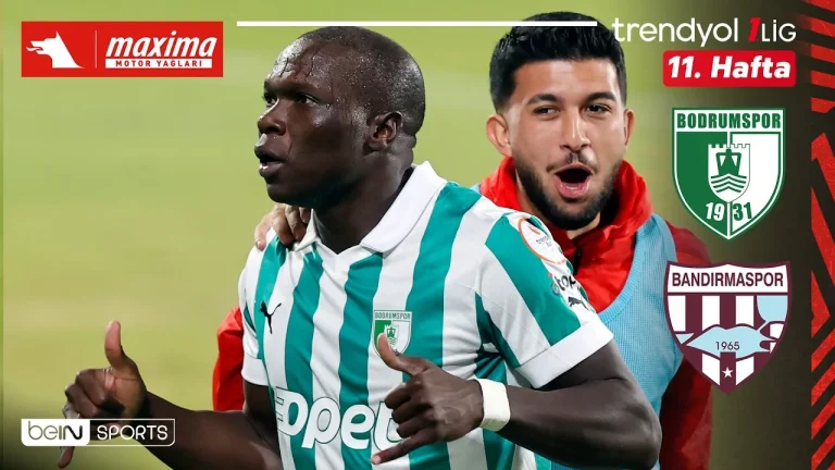 Bodrum FK – Bandırmaspor 2-1 maç özeti izle