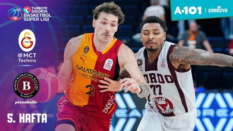 Galatasaray – Bordo Bandırma 102-68 basketbol maç özeti izle