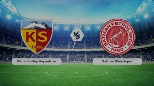 Metro Holding Kayserispor ve Batman Petrolspor Berabere Kaldı 2-2
